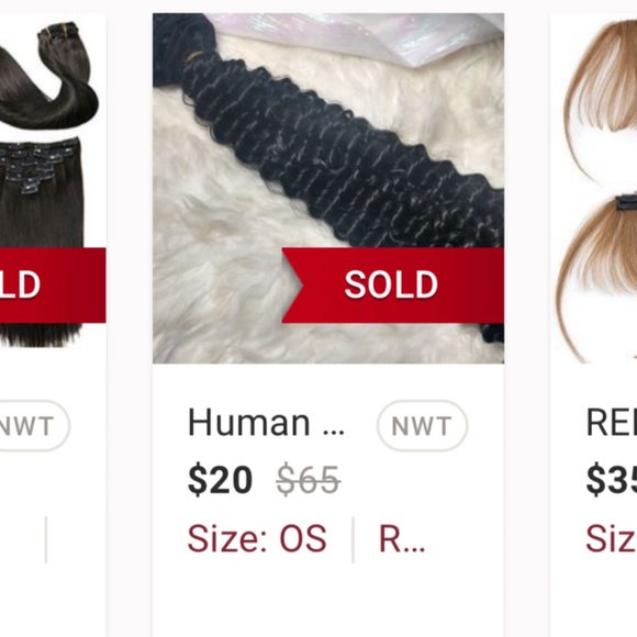 Hand tied faux hair extensions - never opened - Picture 8 of 8